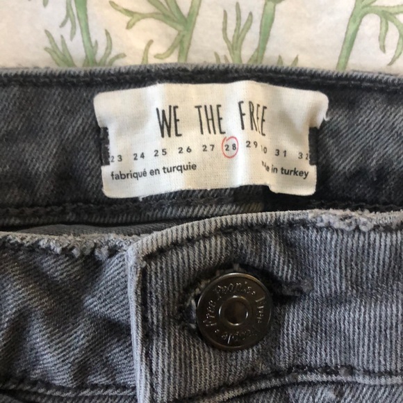 Free People Grey Denim Pants - Picture 6 of 8
